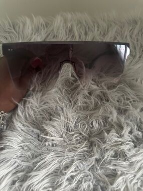 Oversized Shield Sunglasses in Dark Gray